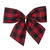 Buffalo Plaid and Burlap 2-Loop Christmas Bow Decorations - 5.5" - Pack of 6 - IMAGE 4