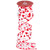 Glittered Hearts Valentine's Day Wired Craft Ribbon  -2.5" x 10 Yards - White and Red - IMAGE 2