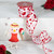 Glittered Hearts Valentine's Day Wired Craft Ribbon  -2.5" x 10 Yards - White and Red - IMAGE 1