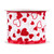 Glittered Hearts Valentine's Day Wired Craft Ribbon  -2.5" x 10 Yards - White and Red - IMAGE 3