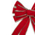Velvet 10-Loop Christmas Bow Decoration - 12" x 25" - Red and Gold - IMAGE 2