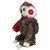 Plush Sitting Winter Sloth with Plaid and Pom Pom Scarf Christmas Figure - 12" - IMAGE 3