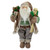 18" Standing Santa Christmas Figure Carrying Presents and Skis - IMAGE 1