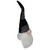 Plush Sitting Christmas Gnome with Long Beard Decoration - 12" - Black and White - IMAGE 4