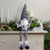 Dangling Striped Legs "JOY" Gnome Christmas Figure - 30" - Black and White - IMAGE 2