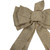 12" x 25" Burlap and Gold 10 Loop Christmas Bow Decoration - IMAGE 2