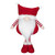 18.5" Plush Red and White Standing Tabletop Gnome Christmas Decoration - IMAGE 1
