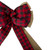 48" x 10" Burlap and Buffalo Plaid 16 Loop Christmas Bow Decoration - IMAGE 3