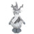 Standing Moose with Faux Fur Christmas Figure - 12" - Gray and White - IMAGE 5