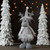 Standing Moose with Faux Fur Christmas Figure - 12" - Gray and White - IMAGE 2
