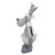 12-Inch Gray and White Standing Tabletop Moose Christmas Figure - IMAGE 3