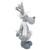 Standing Moose with Faux Fur Christmas Figure - 12" - Gray and White - IMAGE 4