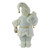 12" Standing Santa Christmas Figure Dressed in Plush Winter White and Gold - IMAGE 5