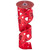 Glitter Hearts Valentine's Day Wired Craft Ribbon - 2.5" x 10 Yards - Red and White - IMAGE 2