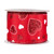 Glitter Hearts Valentine's Day Wired Craft Ribbon - 2.5" x 10 Yards - Red and White - IMAGE 3