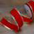 Red and Gold Velvet Christmas Wired Craft Ribbon 2.5" x 10 Yards - IMAGE 2