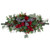 36" Dual Plaid Bows and Red Berries Artificial Christmas Swag - Unlit - IMAGE 1