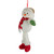 13" Jolly Smiling Plush Snowman Hanging Christmas Ornament - IMAGE 3