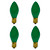 C7 Opaque Christmas Replacement Bulbs - Green - 4ct - IMAGE 3