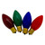 C9 Transparent Christmas Replacement Bulbs - MultiColor - 4ct - IMAGE 1