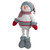 22" Red and Gray Plush Nordic Snowman Christmas Figure - IMAGE 1