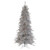 Pre-Lit SlimTinsel Pine Artificial Christmas Tree - 6.5' - Silver - Clear Lights - IMAGE 1