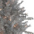 6.5' Pre-Lit Silver Tinsel Pine Slim Artificial Christmas Tree - Clear Lights - IMAGE 3
