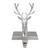 8" Shiny Silver Deer Head Christmas Stocking Holder - IMAGE 1