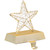 7" LED Lighted Gold Wired Star Christmas Stocking Holder