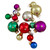 16-Piece Set of Assorted Multi-Color Glass Ball Christmas Ornaments with Tree Topper - IMAGE 2