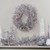 Pre-Lit Tinsel Artificial Christmas Wreath - 24" - Silver - Clear Lights - IMAGE 2