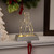 LED Lighted Wire Snowman Christmas Stocking Holder - 6.75" - Silver - IMAGE 1