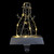 LED Lighted Wire Snowman Christmas Stocking Holder - 6.75" - Silver - IMAGE 4
