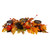 21" Orange Fall Harvest Leaves and Pumpkins Candle Holder - IMAGE 1