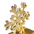 Set of 2 Gold and Silver Shiny Snowflake Christmas Stocking Holders