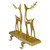 Set of 2 Gold Standing Reindeer Christmas Stocking Holders 9.75" - IMAGE 3