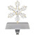 LED Lighted Wire Snowflake Christmas Stocking Holder - 6.25" - Silver - IMAGE 2