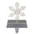 7.5" LED Lighted Silver Wired Snowflake Christmas Stocking Holder - IMAGE 1