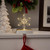 LED Lighted Wire Snowflake Christmas Stocking Holder - 6.25" - Silver - IMAGE 3