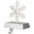 LED Lighted Wire Snowflake Christmas Stocking Holder - 6.25" - Silver