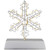 LED Lighted Wire Snowflake Christmas Stocking Holder - 6.25" - Silver