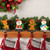 Set of 4 Christmas Figures Stocking Holders with Silver Base - IMAGE 1