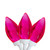 LED C9 Christmas Lights - Pink - 16' White Wire - 25ct - IMAGE 1