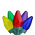 LED C7 Christmas Lights - Multi-color - 20.25' Green Wire - 50ct - IMAGE 1