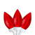 LED C9 Christmas Lights - Red - 16' White Wire - 25ct - IMAGE 1