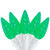 LED C6 Faceted Christmas Lights - Green - 22.5' White Wire - 70ct - IMAGE 2