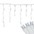 300 Count Cool White LED Wide Angle Icicle Christmas Lights, 24.5 ft White Wire - IMAGE 1