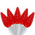 LED C6 Faceted Christmas Lights - Red - 22.5' White Wire - 70ct - IMAGE 2