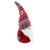 Standing Gnome with Nordic Hat Christmas Decoration - 12" - Red and Gray - IMAGE 5