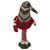 Fair Isle Standing Gnome Girl Christmas Figure - 28" - Red and Green - IMAGE 5